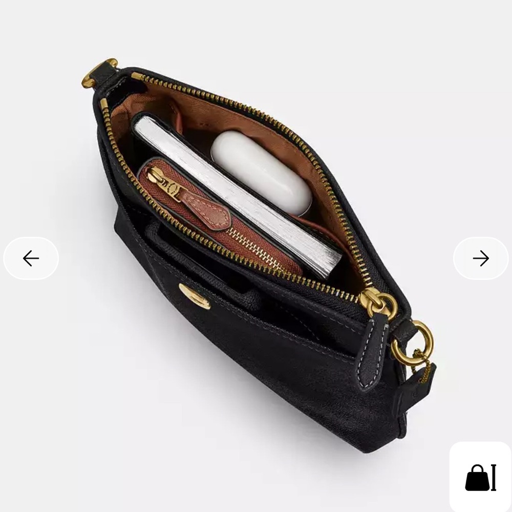 COACH Kitt Messenger Crossbody Bag in Black - Picture 5 of 10